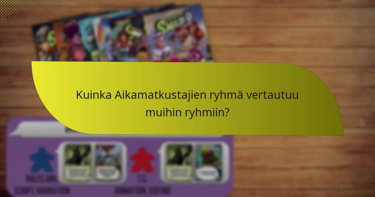 Mitkä ovat Aikamatkustajien ryhmän heikkoudet?