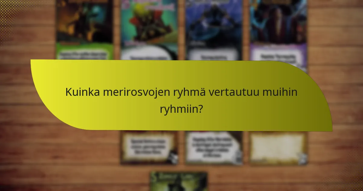Mitkä ovat merirosvojen ryhmän heikkoudet?