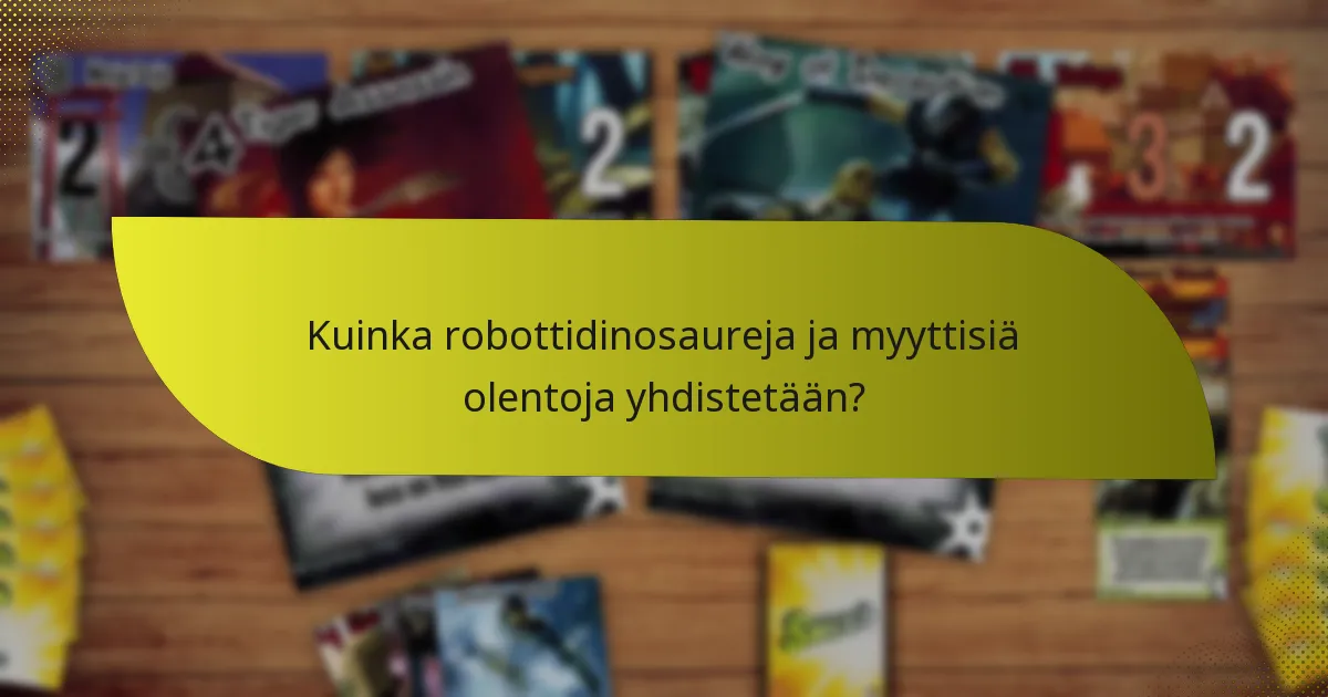 Kuinka robottidinosaureja ja myyttisiä olentoja yhdistetään?