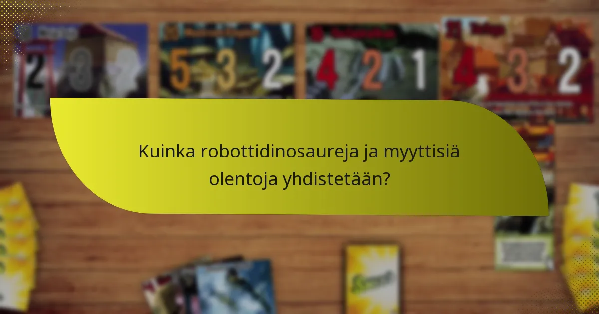 Kuinka robottidinosaureja ja myyttisiä olentoja yhdistetään?
