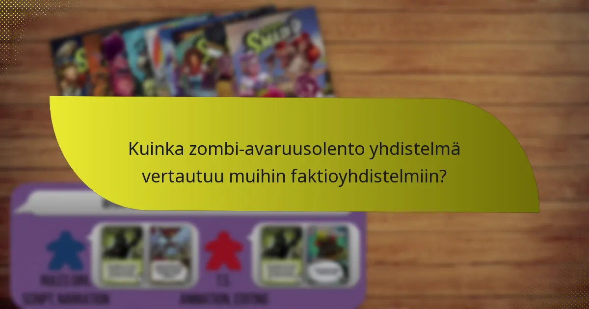 Kuinka zombit ja avaruusolennot synergisoivat pelimekaniikassa?
