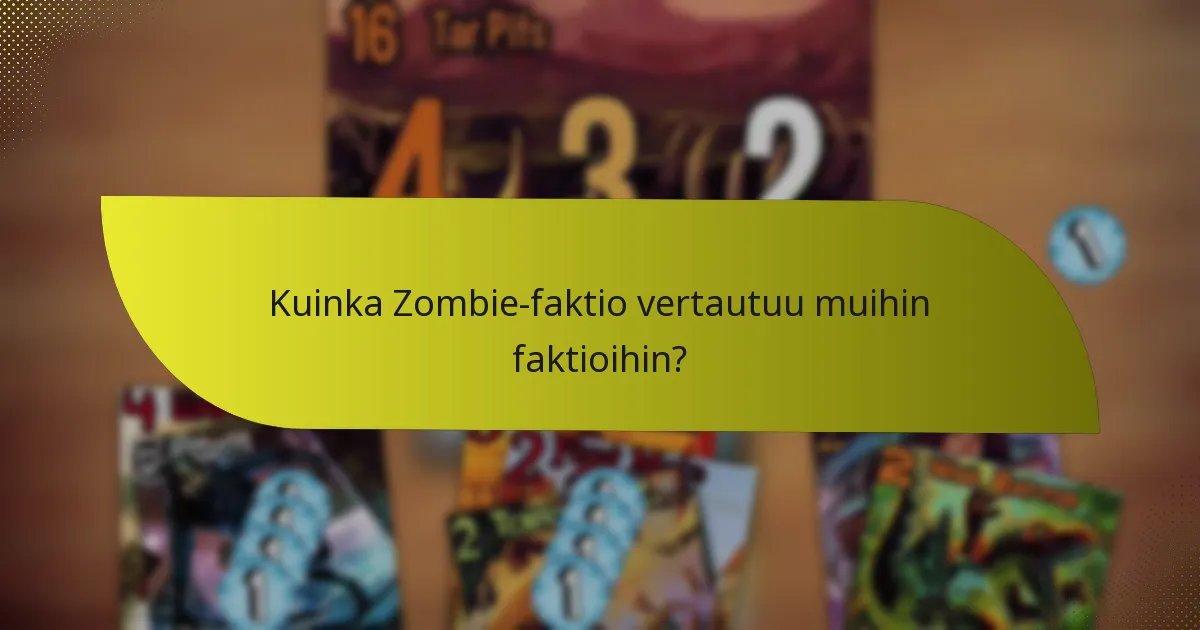 Kuinka pelaajat voivat strategisoida tehokkaasti Zombie-faktiolla?