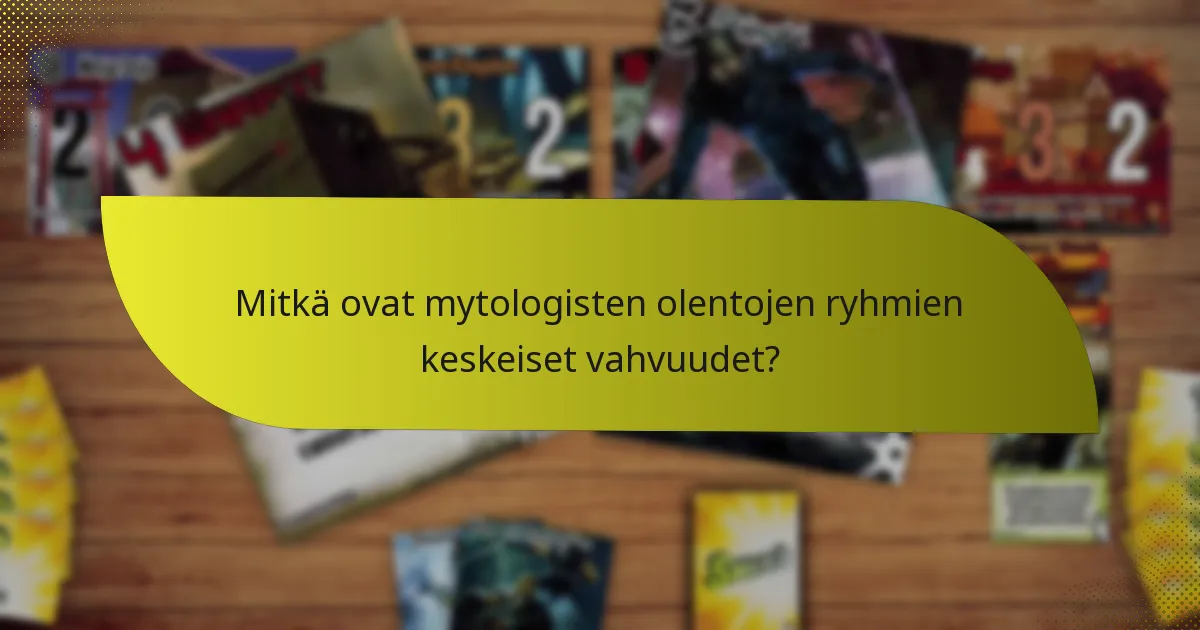 Mitkä mytologiset olentoryhmät ovat suosituimpia peleissä?