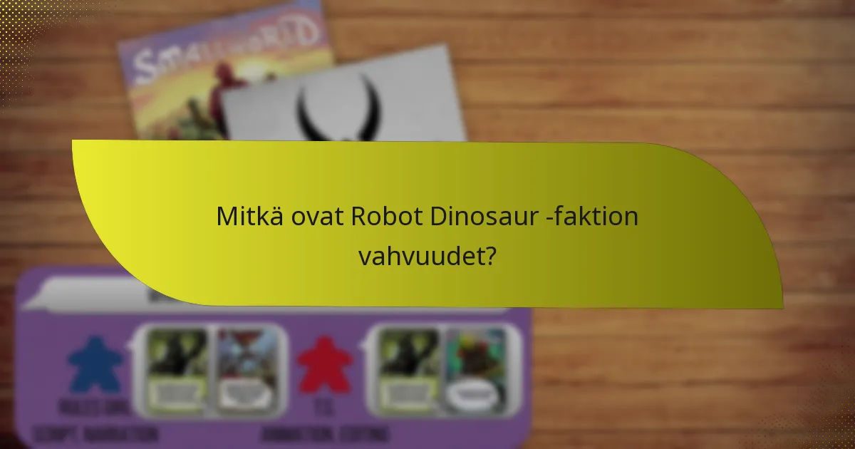 Kuinka Robot Dinosaur -faktio vertautuu muihin faktoihin?